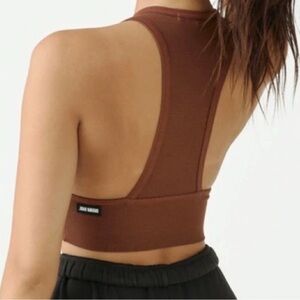 Josh Brown Cropped Tank - Sz S/M - Rust colour